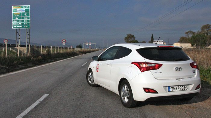 Διόδια Θήβας (μετωπικά και πλευρικά).	